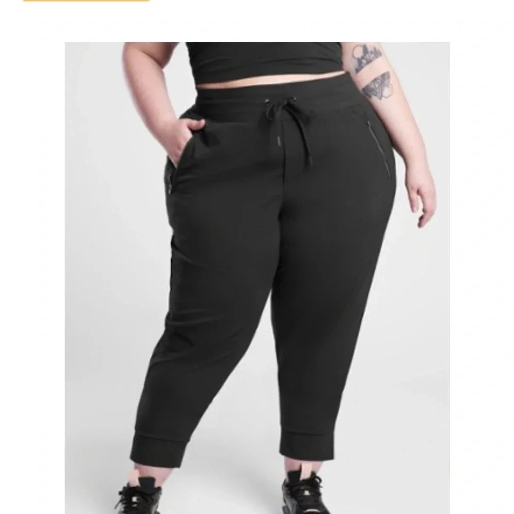 Athleta Women's Size 20 Trekkie North Jogger Pants Plus Black NWT - Picture 8 of 11